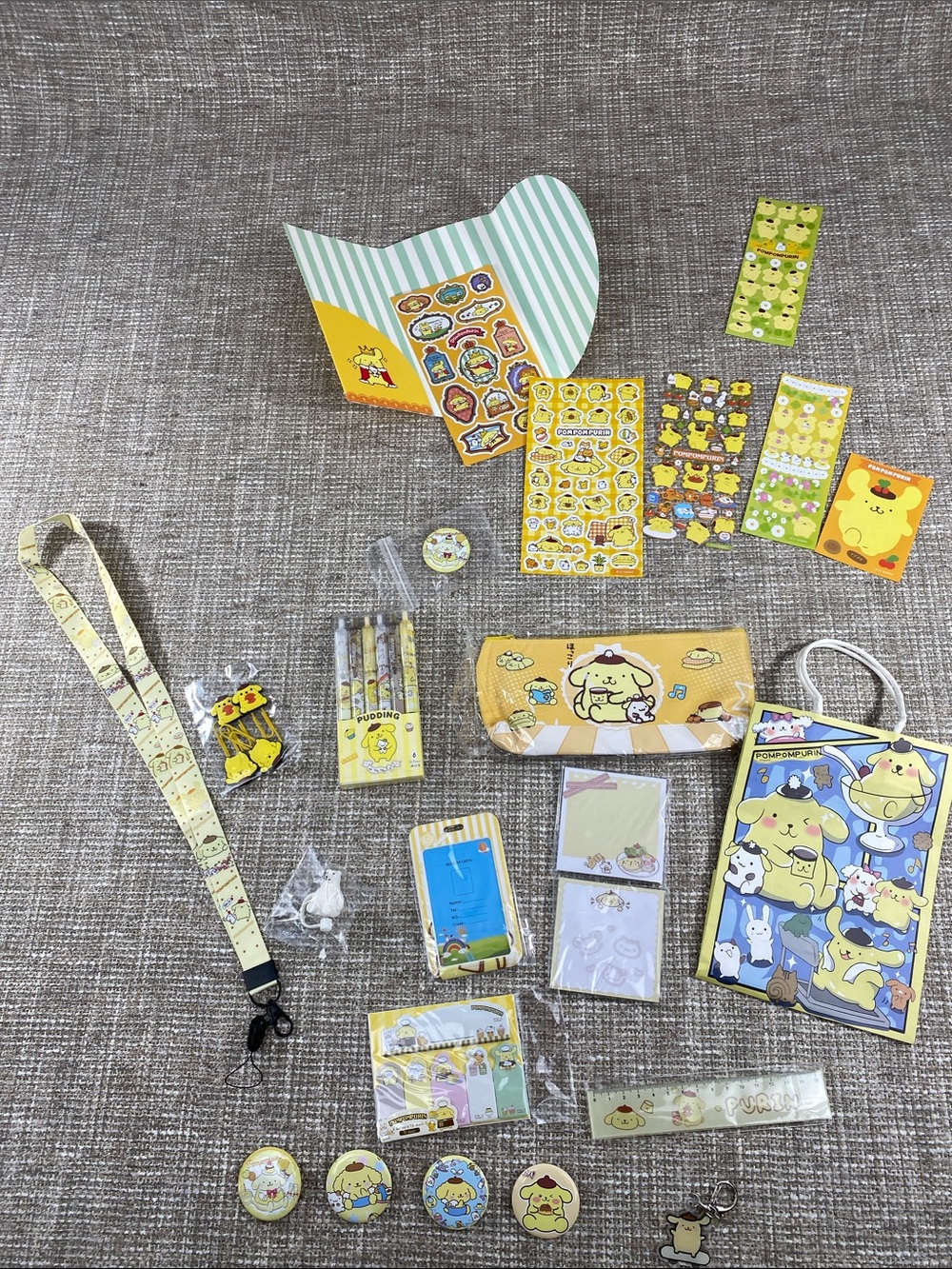 Sanrio Pompompurin school starter set cute